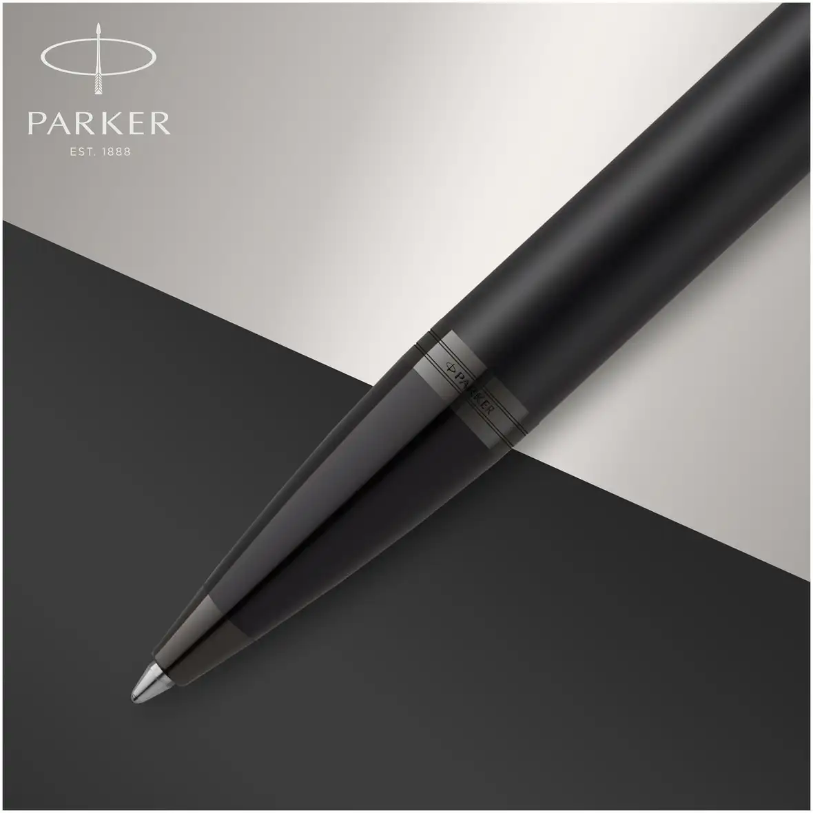 Parker IM achromatischer Kugelschreiber (blaue Mine) – Ansicht 4