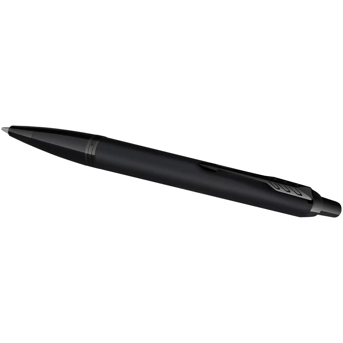 Parker IM achromatisches Kugelschreiber und Tintenroller Set mit Präsentbox (schwarze/blaue Mine) – Ansicht 3