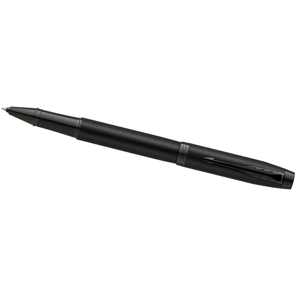 Parker IM achromatisches Kugelschreiber und Tintenroller Set mit Präsentbox (schwarze/blaue Mine) – Ansicht 5