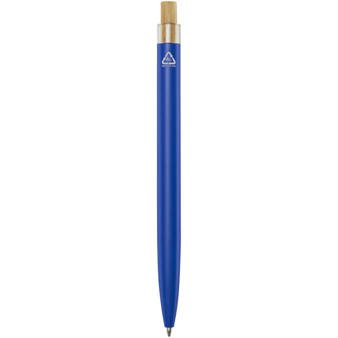 Kugelschreiber aus recyceltem Aluminium (blaue Mine) – Ansicht 5
