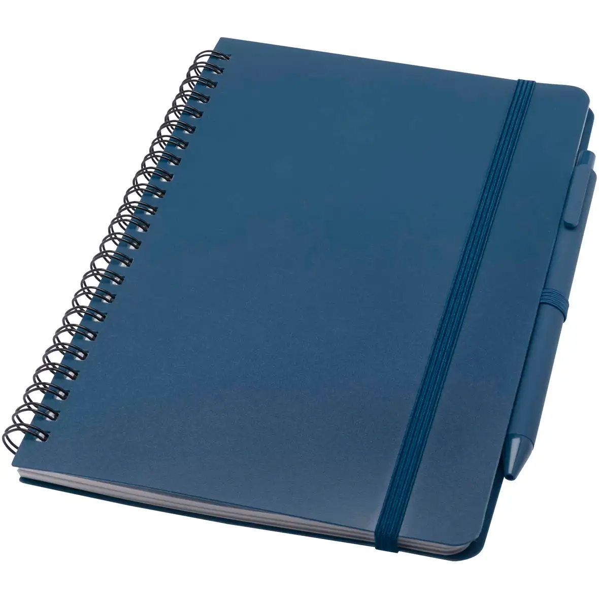 Hardcover Notizbuch mit Kugelschreiber (schwarze Mine) – Ansicht 1
