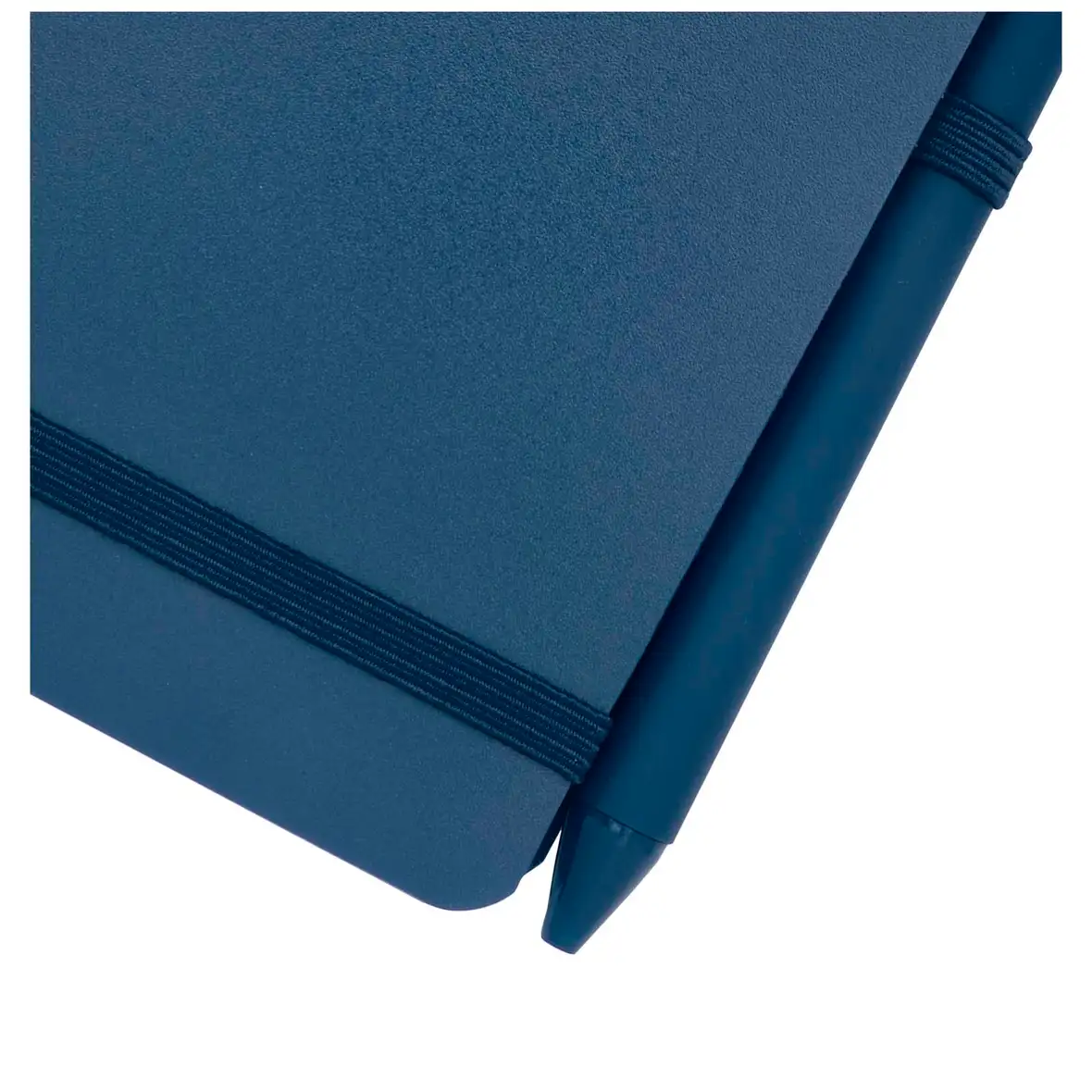 Hardcover Notizbuch aus Ocean Bound Kunststoff mit Kugelschreiber (schwarze Mine) – Ansicht 5