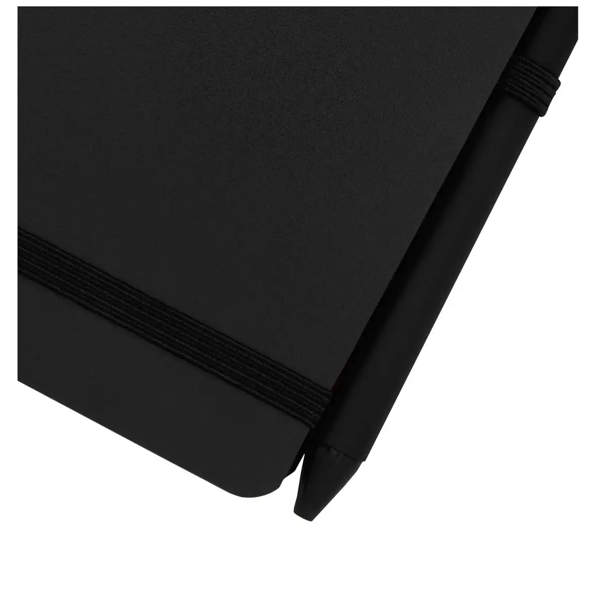 Hardcover Notizbuch aus Ocean Bound Kunststoff mit Kugelschreiber (schwarze Mine) – Ansicht 15