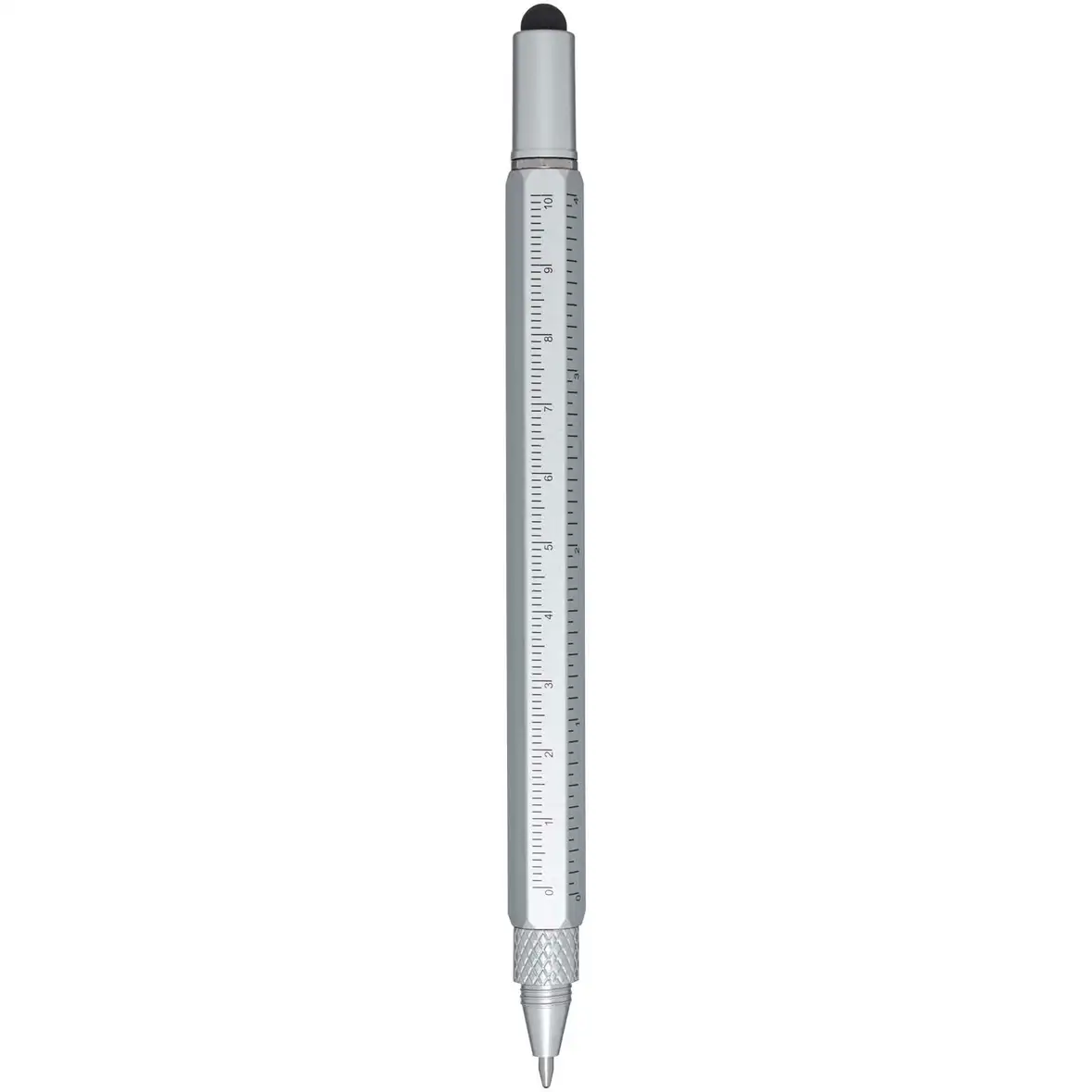 Multifunktionsstift aus recyceltem Aluminium (schwarze Mine) – Ansicht 3
