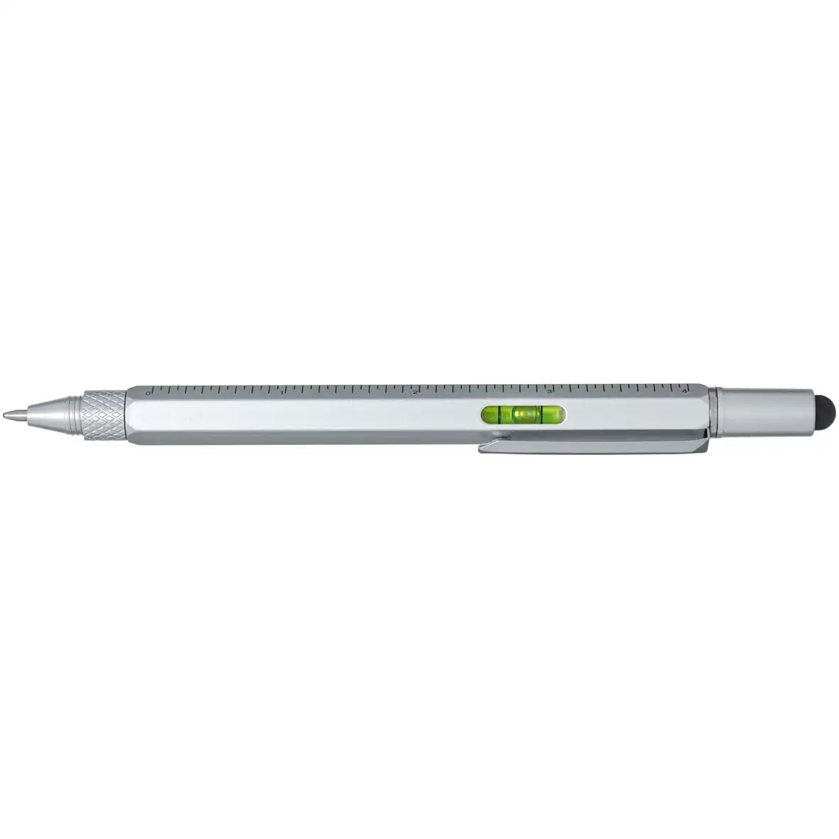 Multifunktionsstift aus recyceltem Aluminium (schwarze Mine) – Ansicht 2