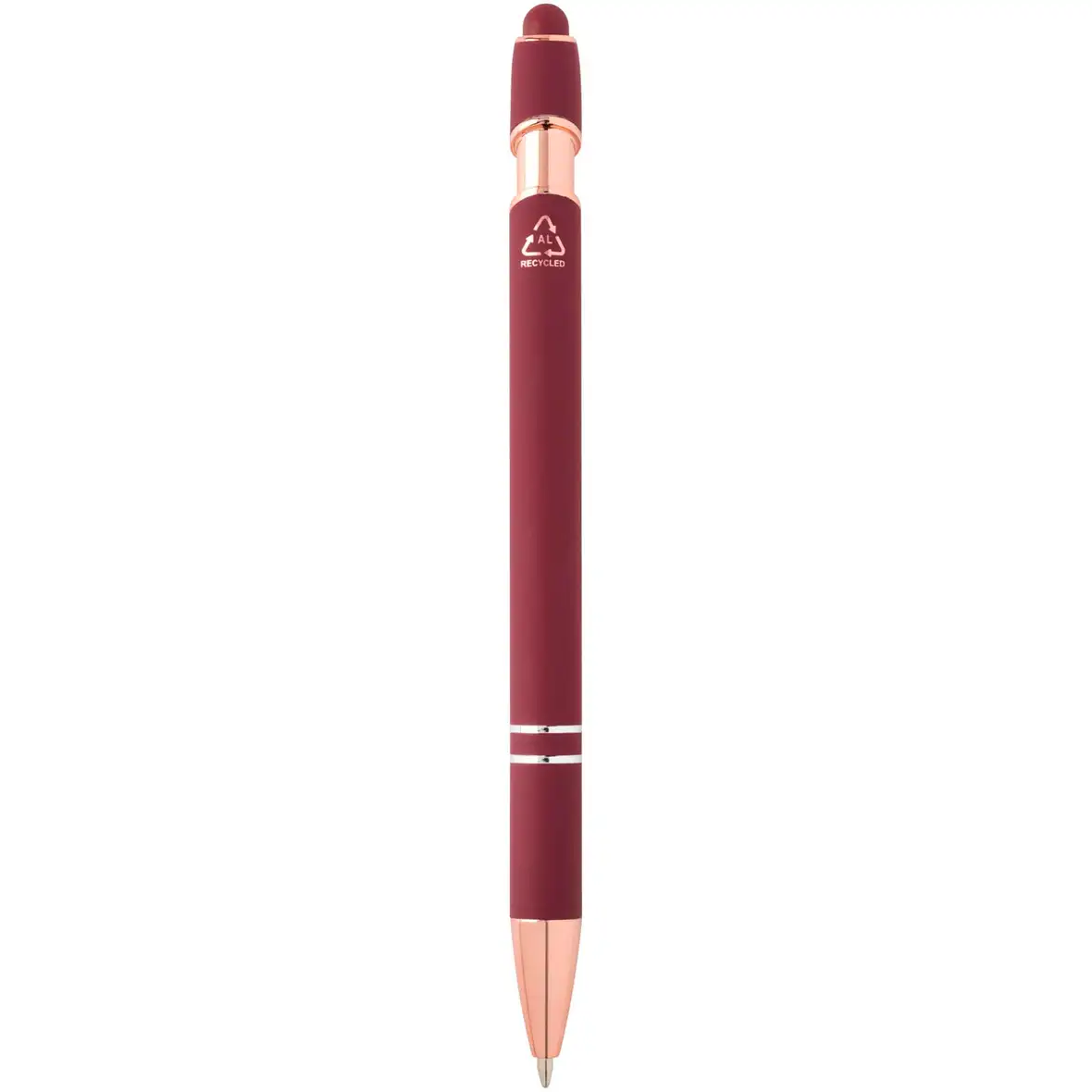 Kugelschreiber mit Roségold Finish (blaue Mine) – Ansicht 3