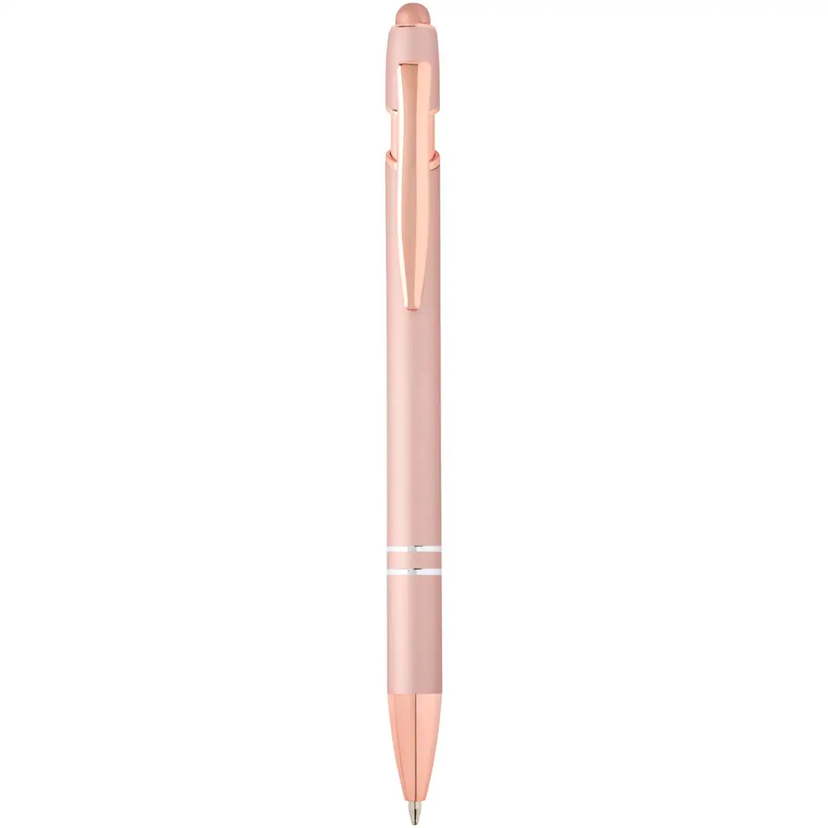 Kugelschreiber mit Roségold Finish (blaue Mine) – Ansicht 6