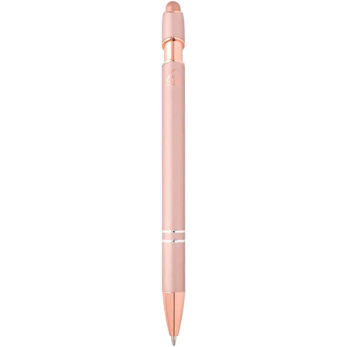 Kugelschreiber mit Roségold Finish (blaue Mine) – Ansicht 8