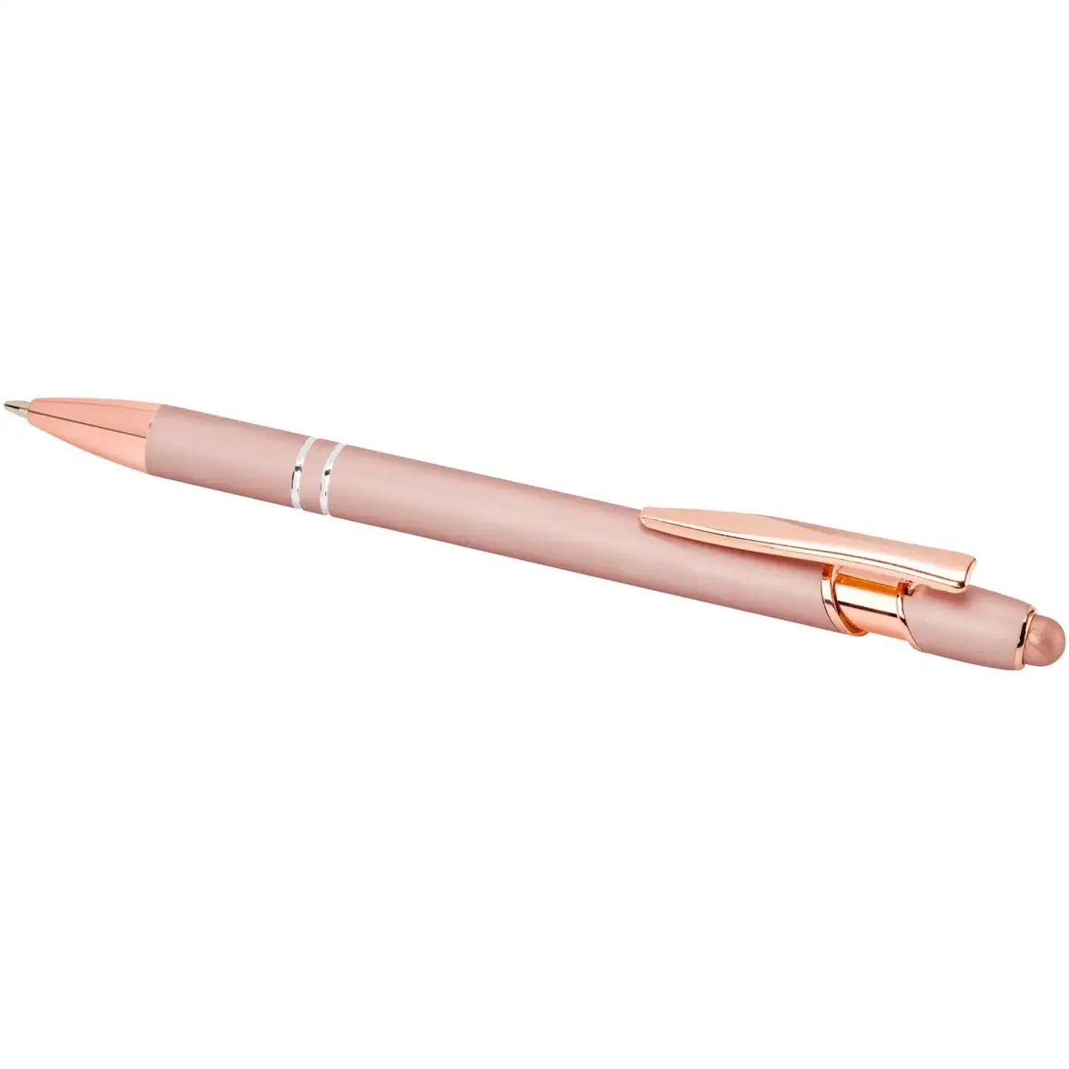 Kugelschreiber mit Roségold Finish (blaue Mine) – Ansicht 9