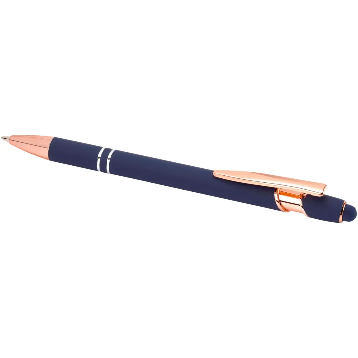 Kugelschreiber mit Roségold Finish (blaue Mine) – Ansicht 14