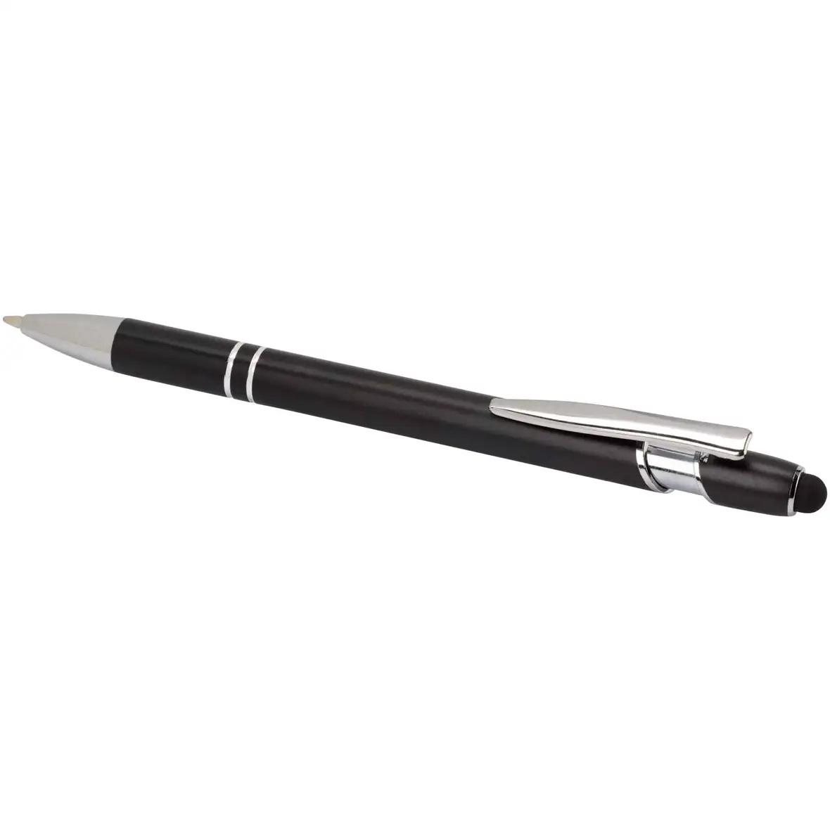 Kugelschreiber mit silbernem Finish (blaue Mine) – Ansicht 16
