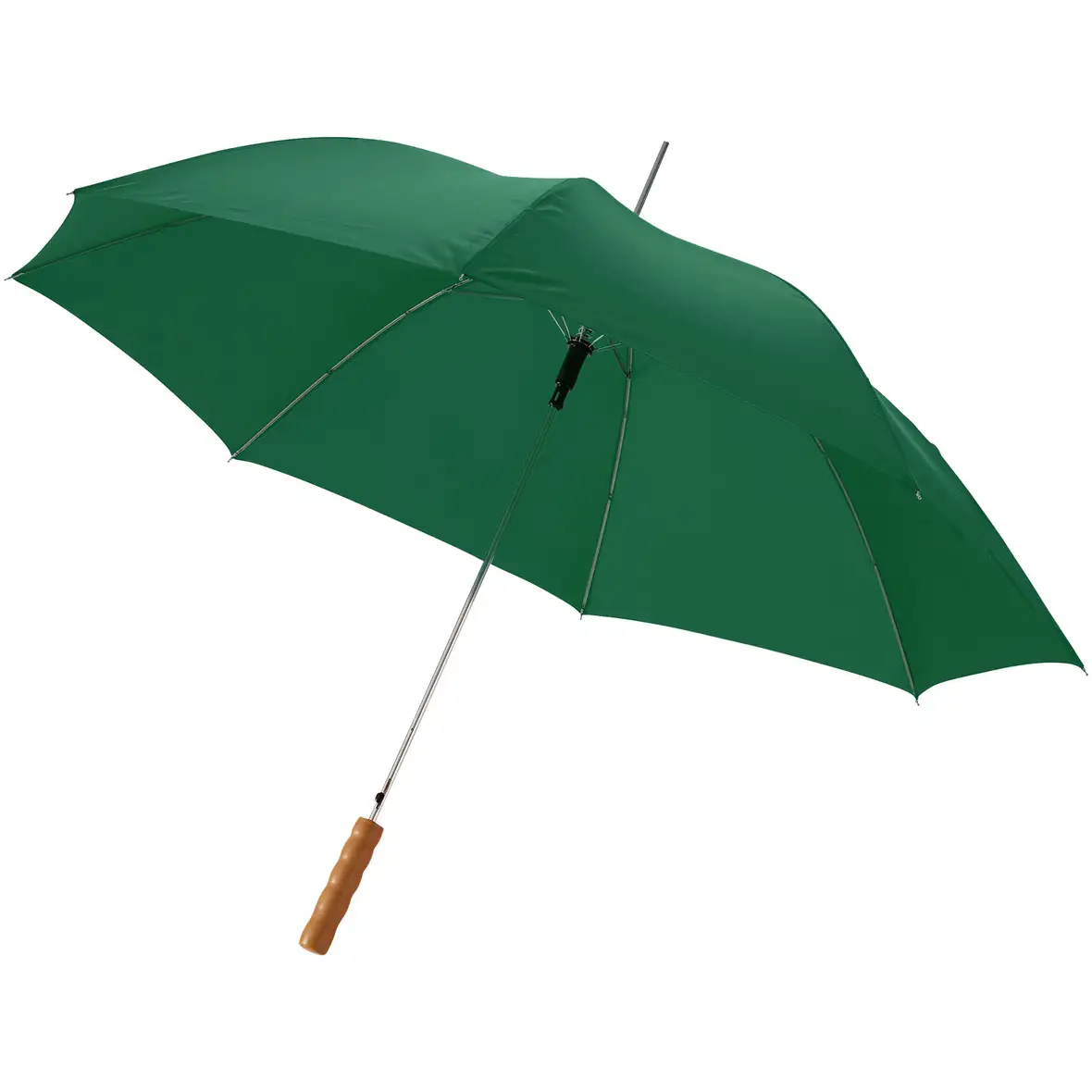 23" Automatikregenschirm mit Holzgriff – Ansicht 5