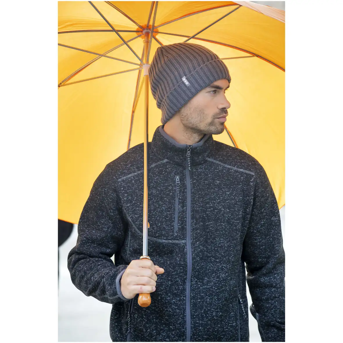 30" Golfschirm mit Holzgriff – Ansicht 9