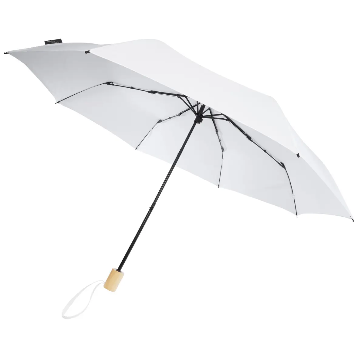 21" faltbarer winddichter Regenschirm aus recyceltem PET – Werbeartikel mit Logo bedrucken