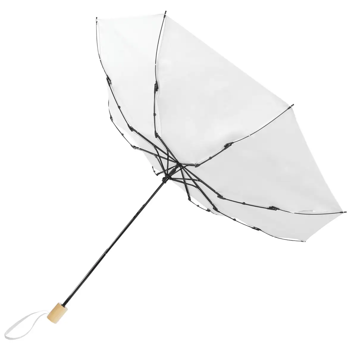 21" faltbarer winddichter Regenschirm aus recyceltem PET – Ansicht 3