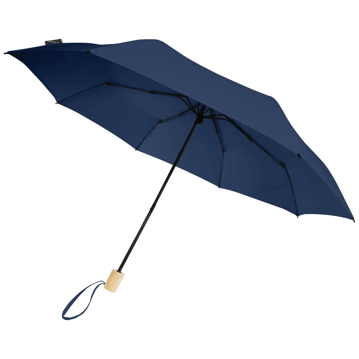 21" faltbarer winddichter Regenschirm aus recyceltem PET – Ansicht 7