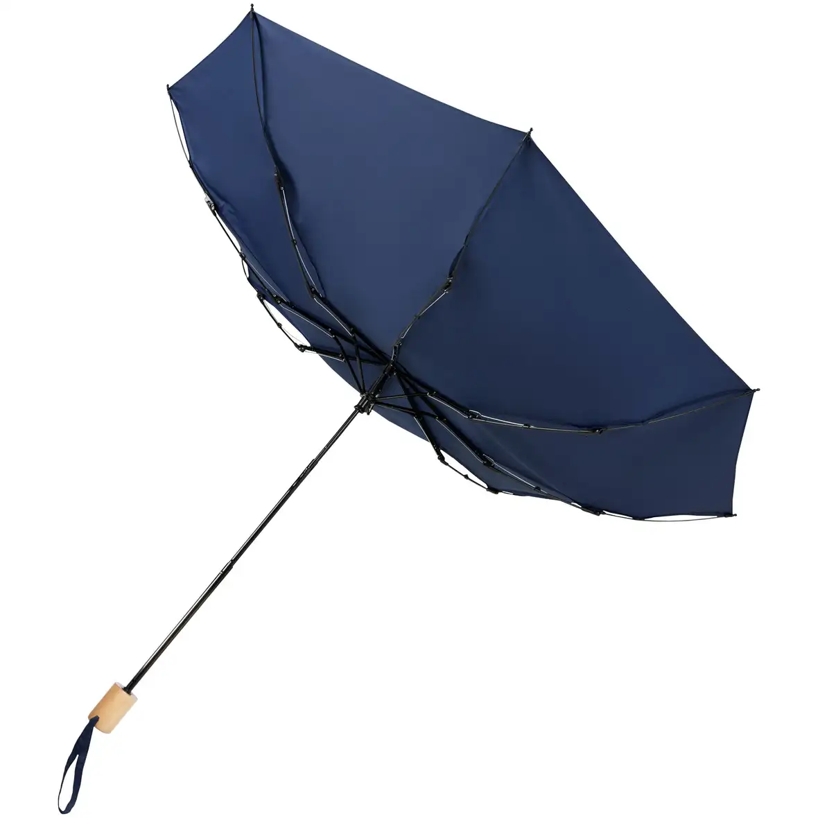 21" faltbarer winddichter Regenschirm aus recyceltem PET – Ansicht 9