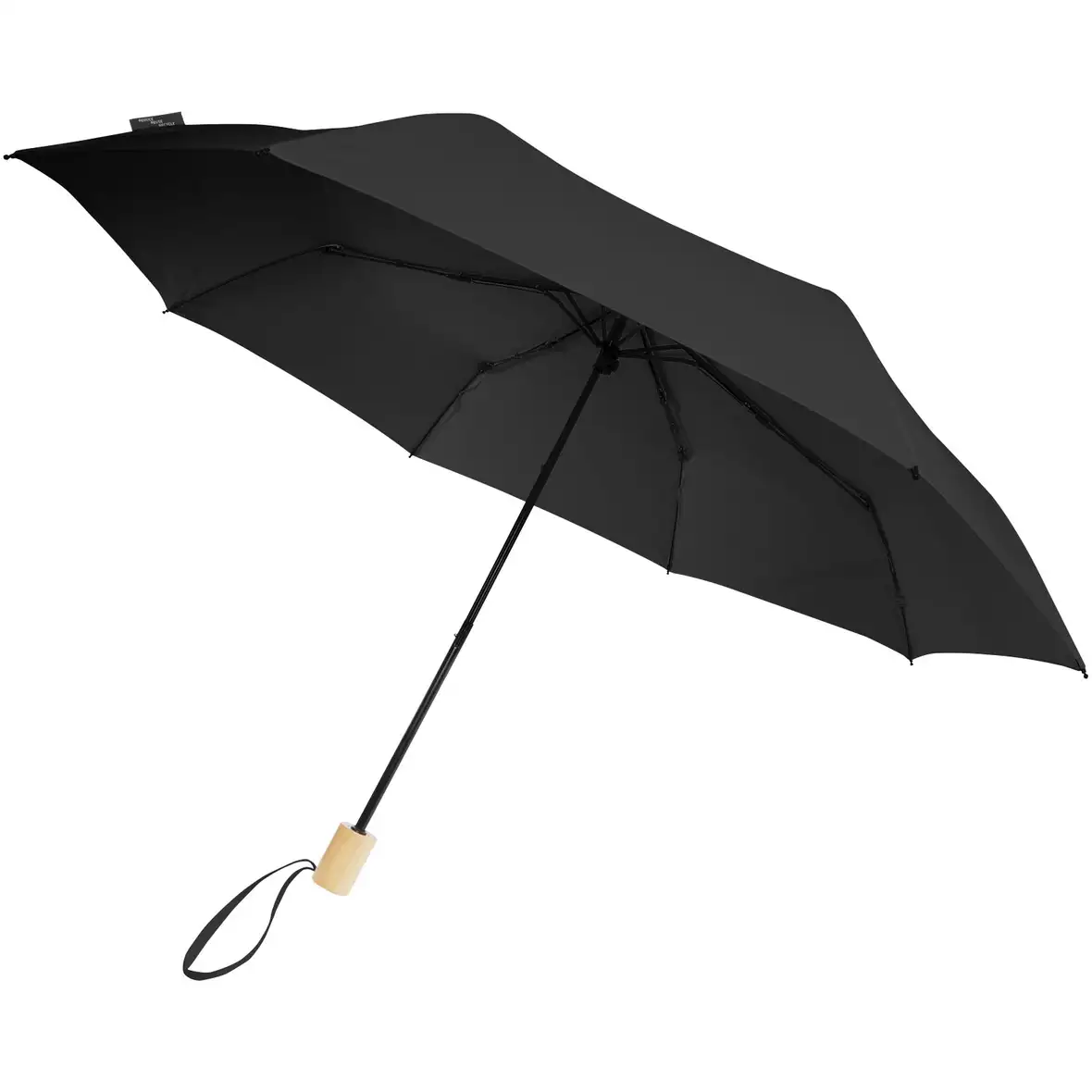 21" faltbarer winddichter Regenschirm aus recyceltem PET – Ansicht 13