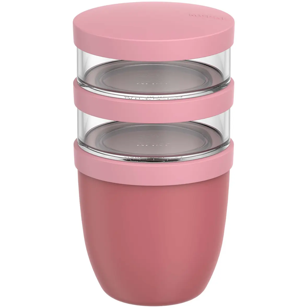 Mepal Ellipse Dreiteiliger, 500 ml + 2 x 200 ml Lunchpot – Werbeartikel mit Logo bedrucken