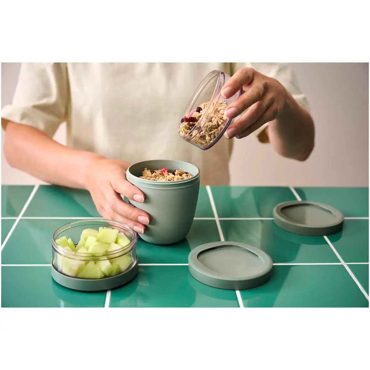 Mepal Ellipse Dreiteiliger, 500 ml + 2 x 200 ml Lunchpot – Ansicht 22