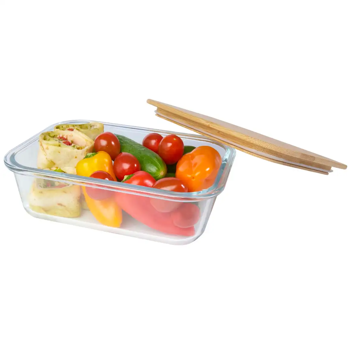 1000 ml Glas Lunchbox mit Bambusdeckel – Ansicht 11