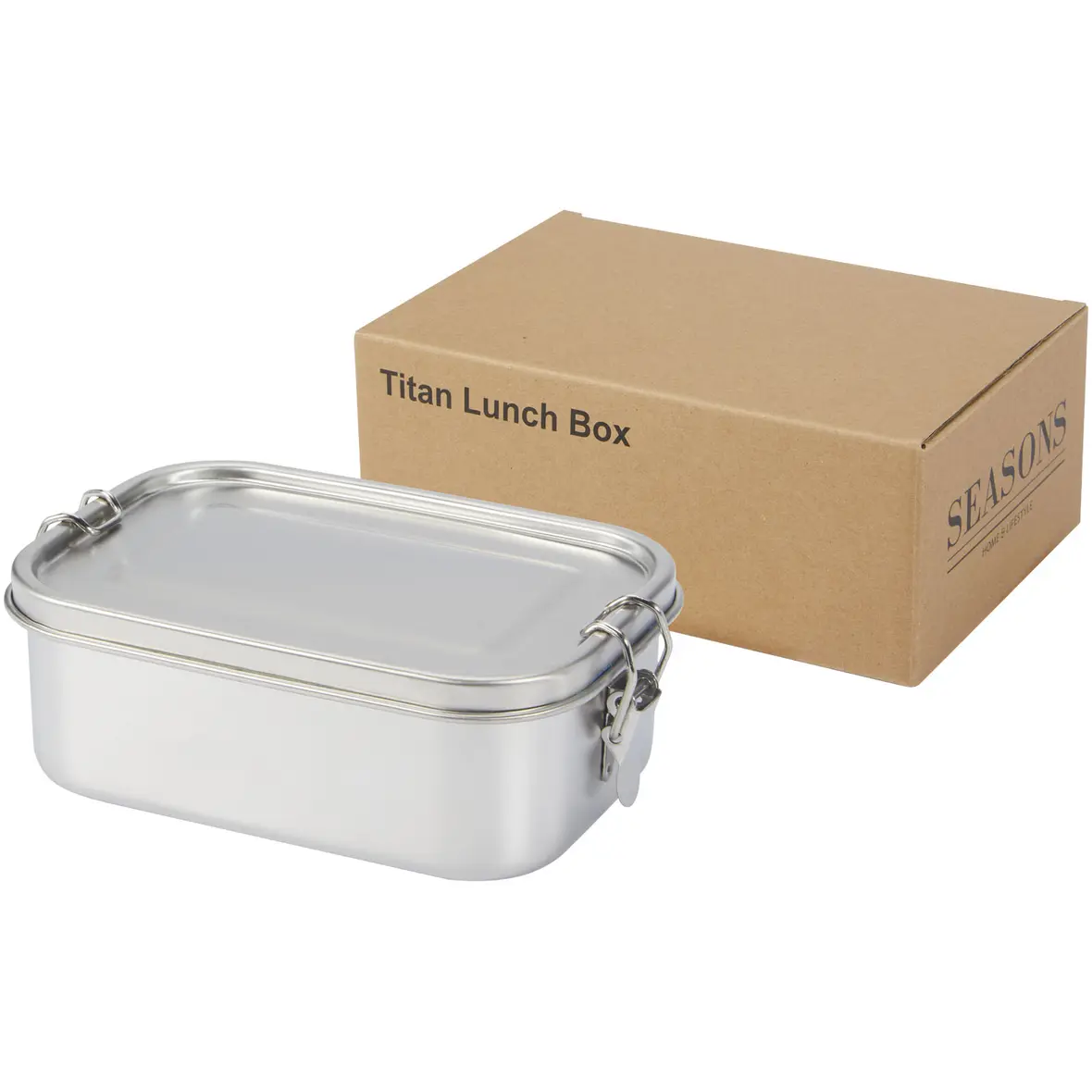 750 ml Lunchbox aus recyceltem Edelstahl – Werbeartikel mit Logo bedrucken