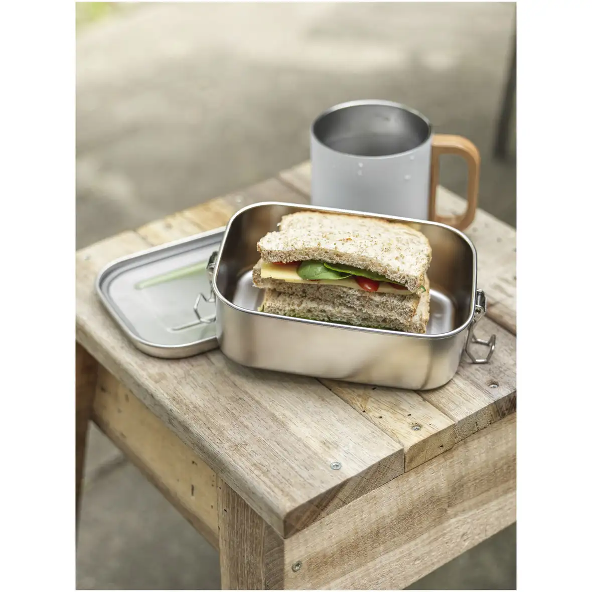 750 ml Lunchbox aus recyceltem Edelstahl – Ansicht 5