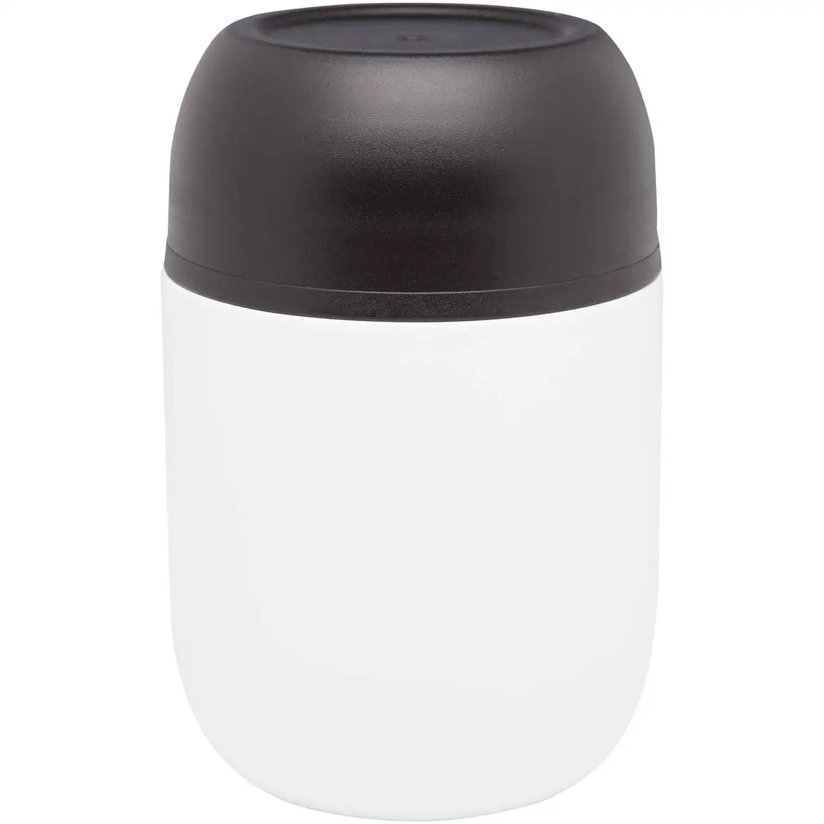 480 ml doppelwandiger Lunchpot aus recyceltem Edelstahl mit faltbarem Löffel – Ansicht 1