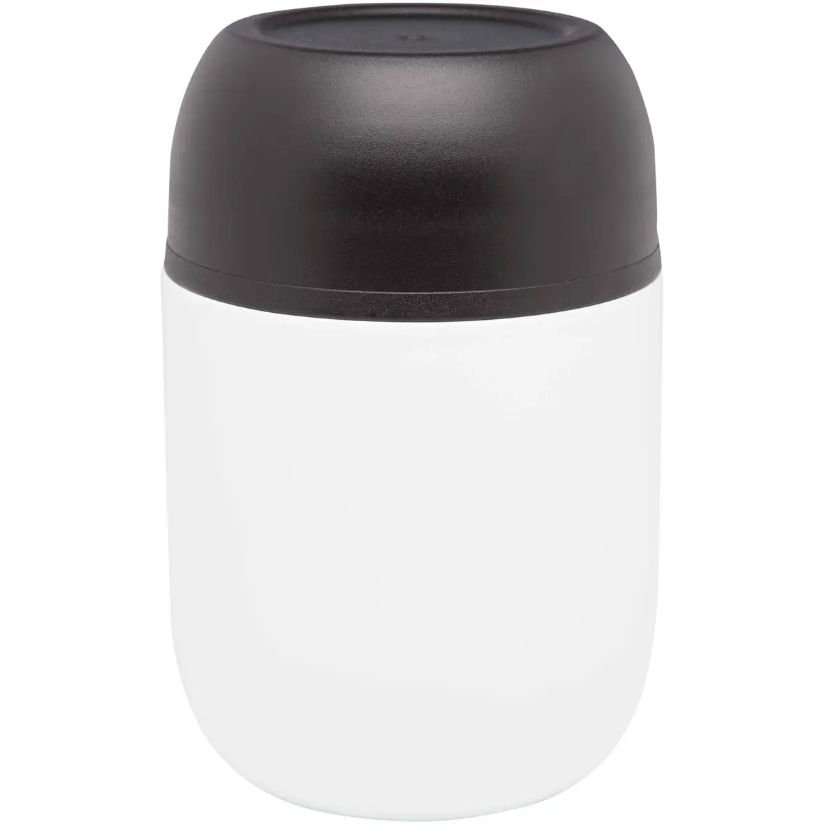 480 ml doppelwandiger Lunchpot aus recyceltem Edelstahl mit faltbarem Löffel – Werbeartikel mit Logo bedrucken