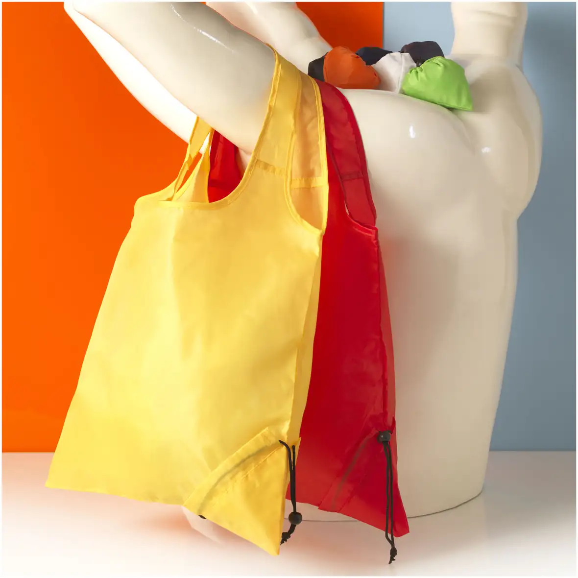 Faltbare Polyester Tragetasche 7L – Ansicht 10
