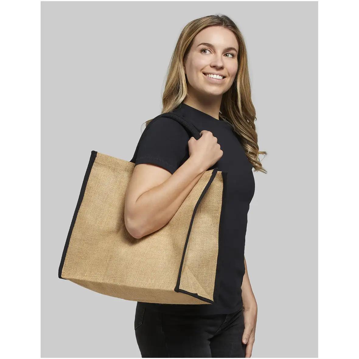 Farbige Jute Tragetasche 25L – Ansicht 5