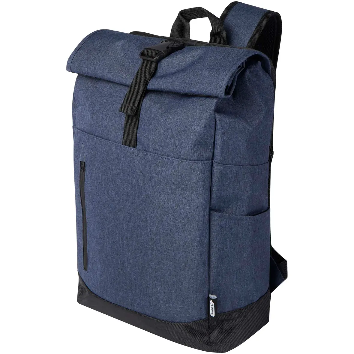 15,6" GRS recycelter Rolltop Laptop-Rucksack 12L – Werbeartikel mit Logo bedrucken