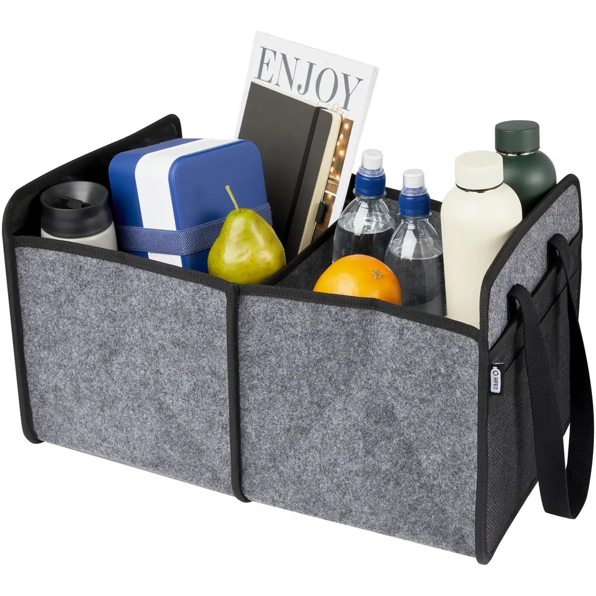 Faltbarer Auto-Organizer aus GRS-recyceltem Filz – Ansicht 4