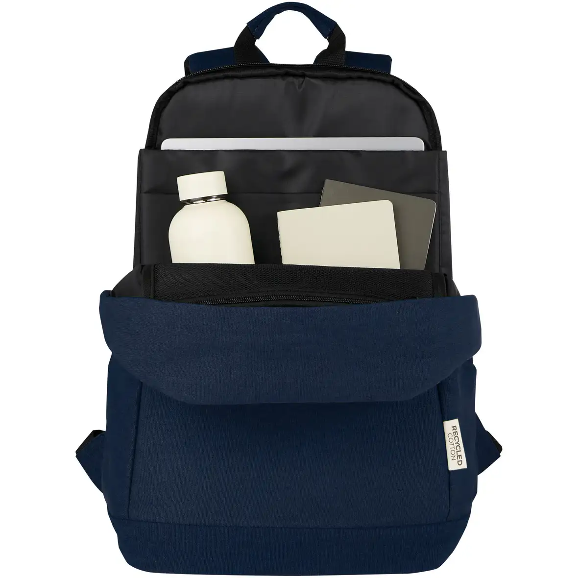 15,6 Zoll Anti-Diebstahl Laptop Rucksack 18 L aus GRS-recyceltem Canvas – Ansicht 4