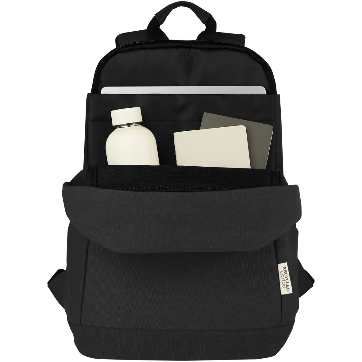 15,6 Zoll Anti-Diebstahl Laptop Rucksack 18 L aus GRS-recyceltem Canvas – Ansicht 11