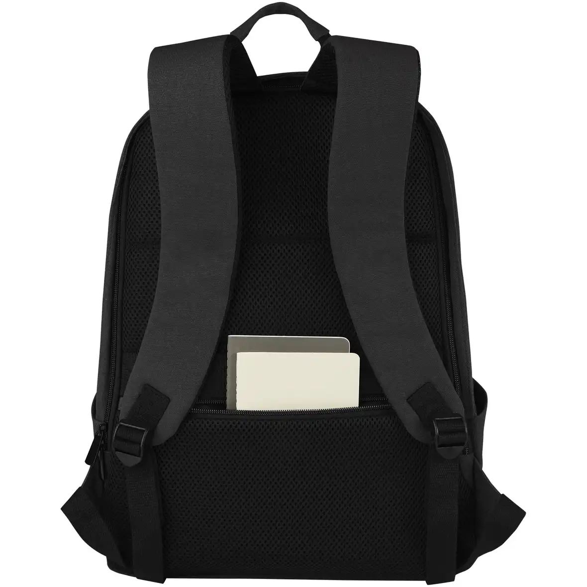 15,6 Zoll Anti-Diebstahl Laptop Rucksack 18 L aus GRS-recyceltem Canvas – Ansicht 13