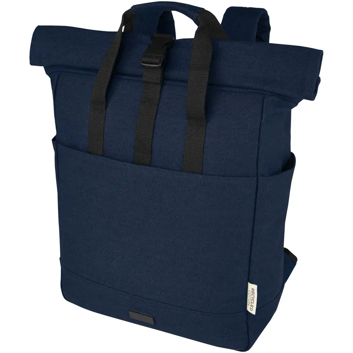 15" GRS Rolltop Laptoprucksack aus recyceltem Canvas 15 L – Ansicht 1