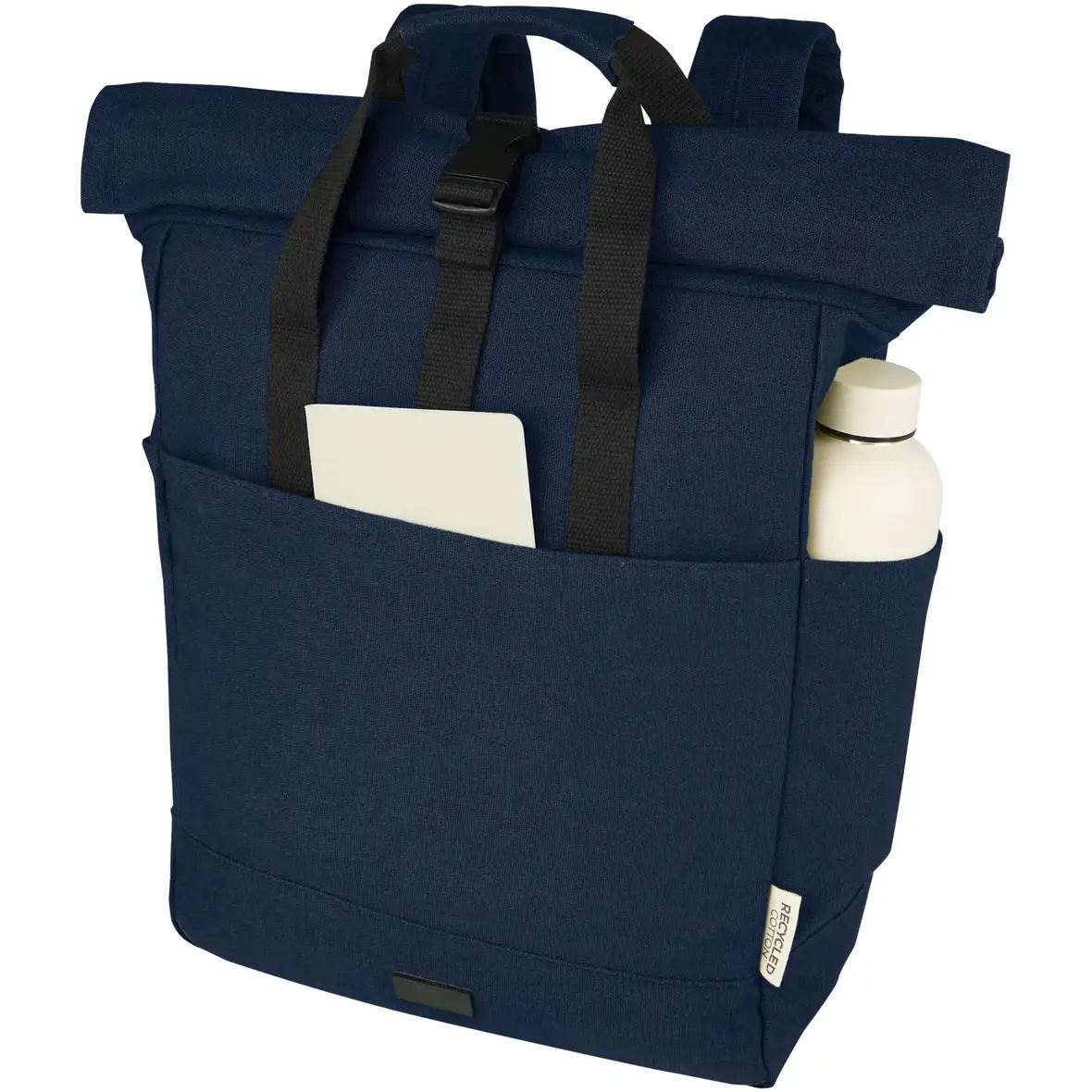 15" GRS Rolltop Laptoprucksack aus recyceltem Canvas 15 L – Ansicht 4