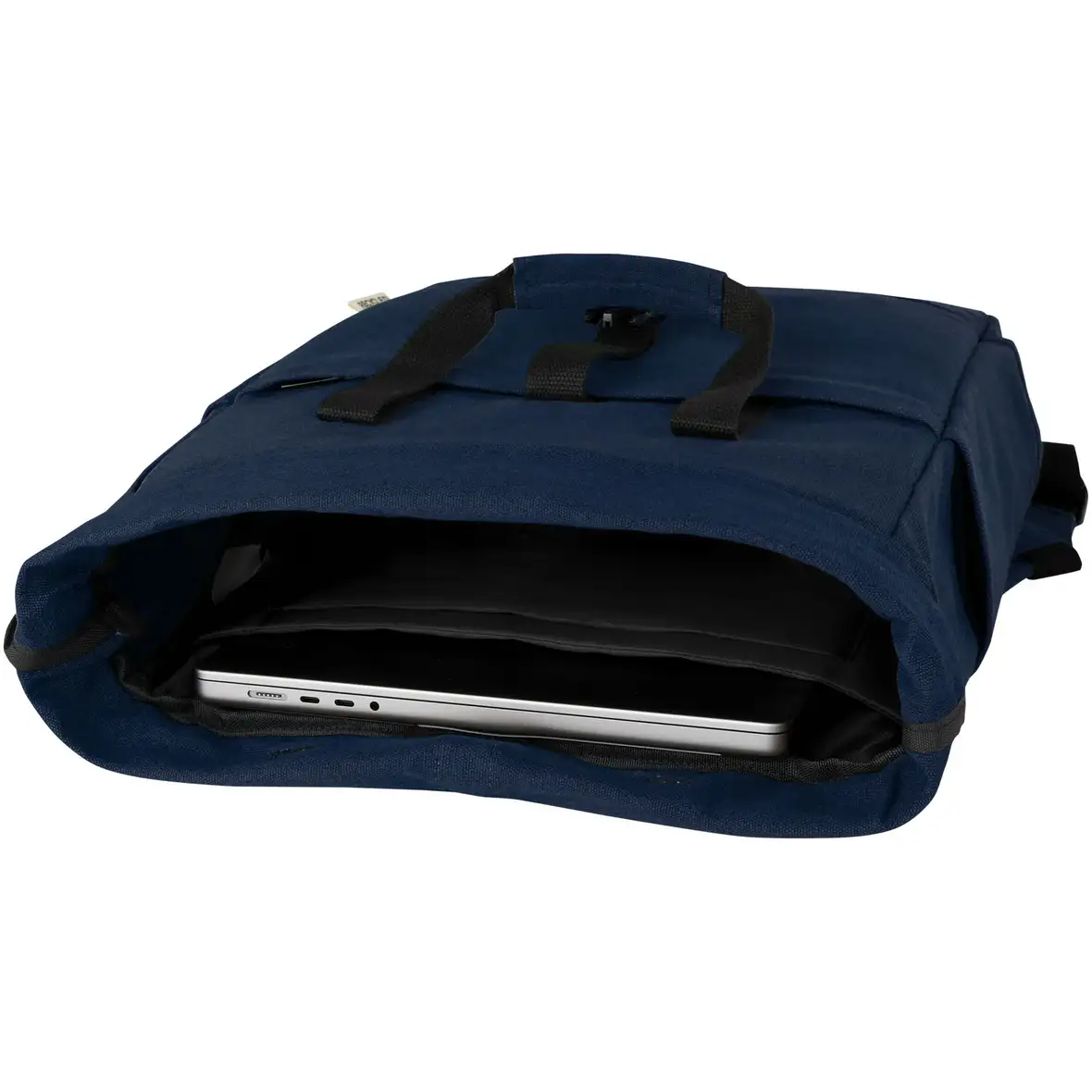 15" GRS Rolltop Laptoprucksack aus recyceltem Canvas 15 L – Ansicht 5