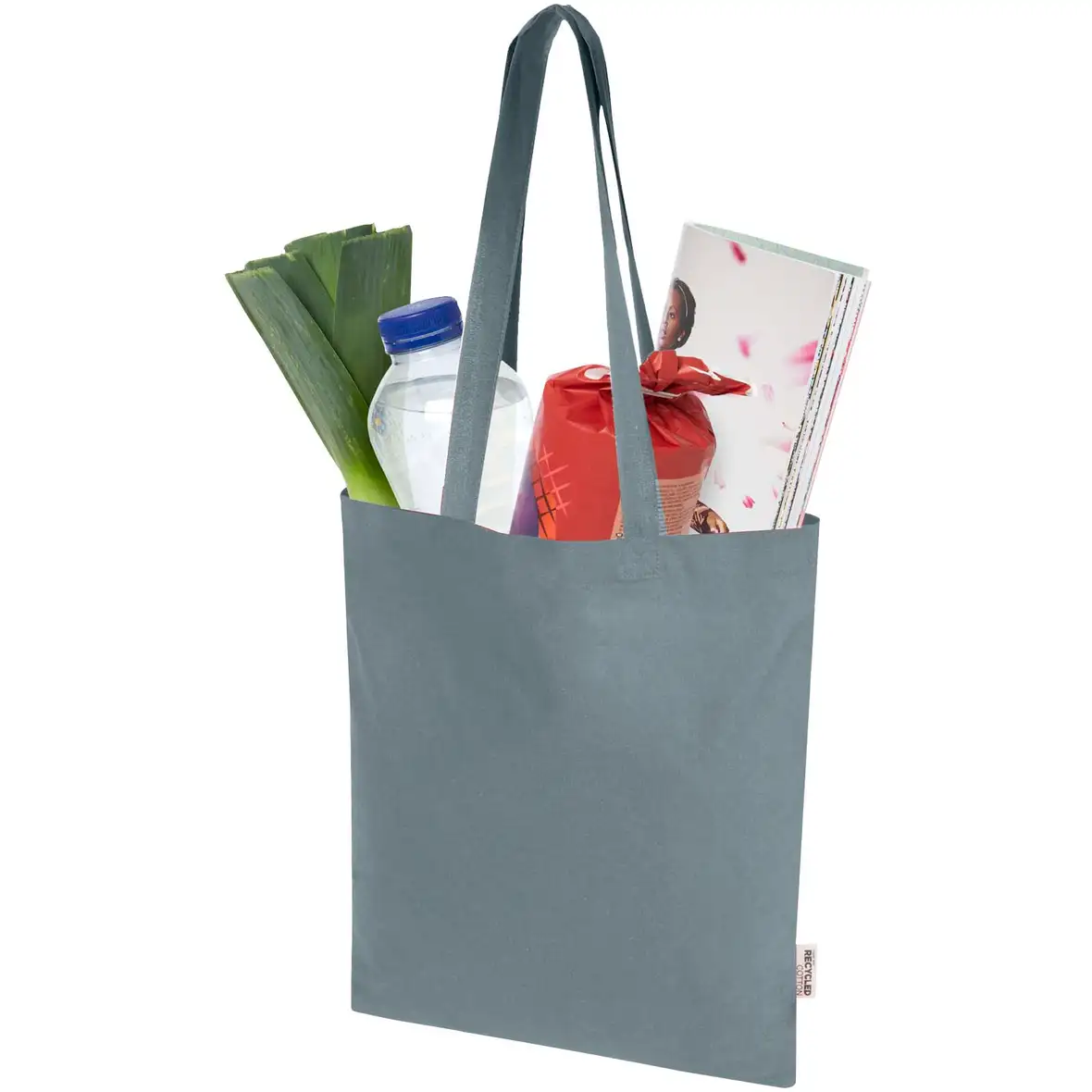 140 g/m² Tragetasche aus GRS-recycelter Baumwolle 7L – Ansicht 29
