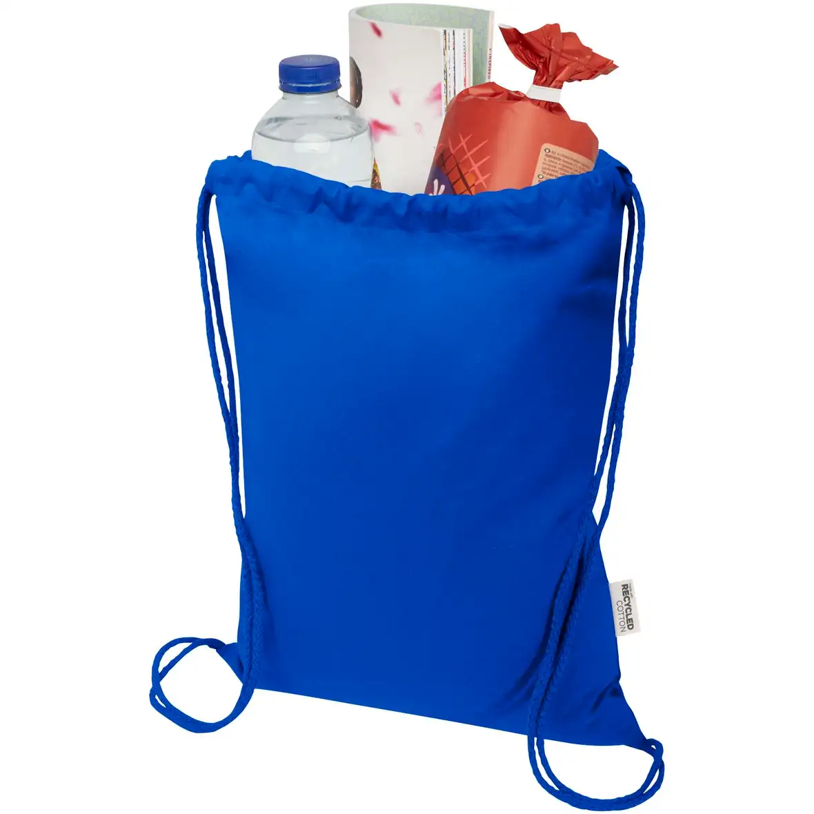 140 g/m² GRS-recycelter Turnbeutel 5 L – Ansicht 15