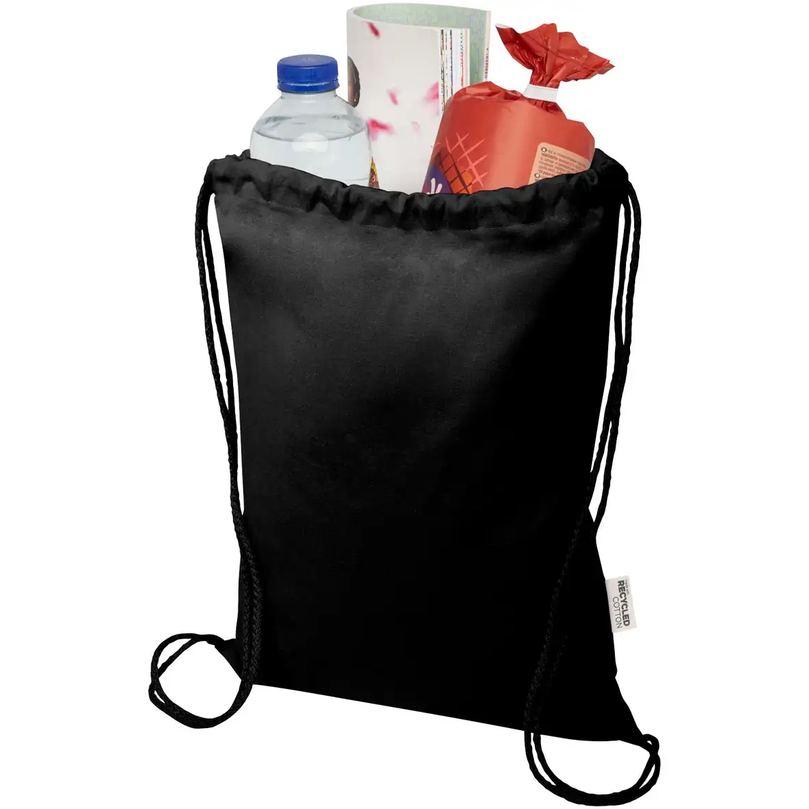 140 g/m² GRS-recycelter Turnbeutel 5 L – Ansicht 27