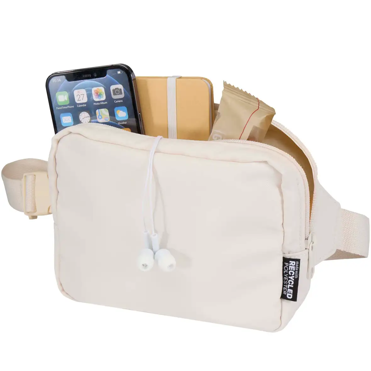 Recycelte Reisetasche mit Schultergurt 1 L – Ansicht 4
