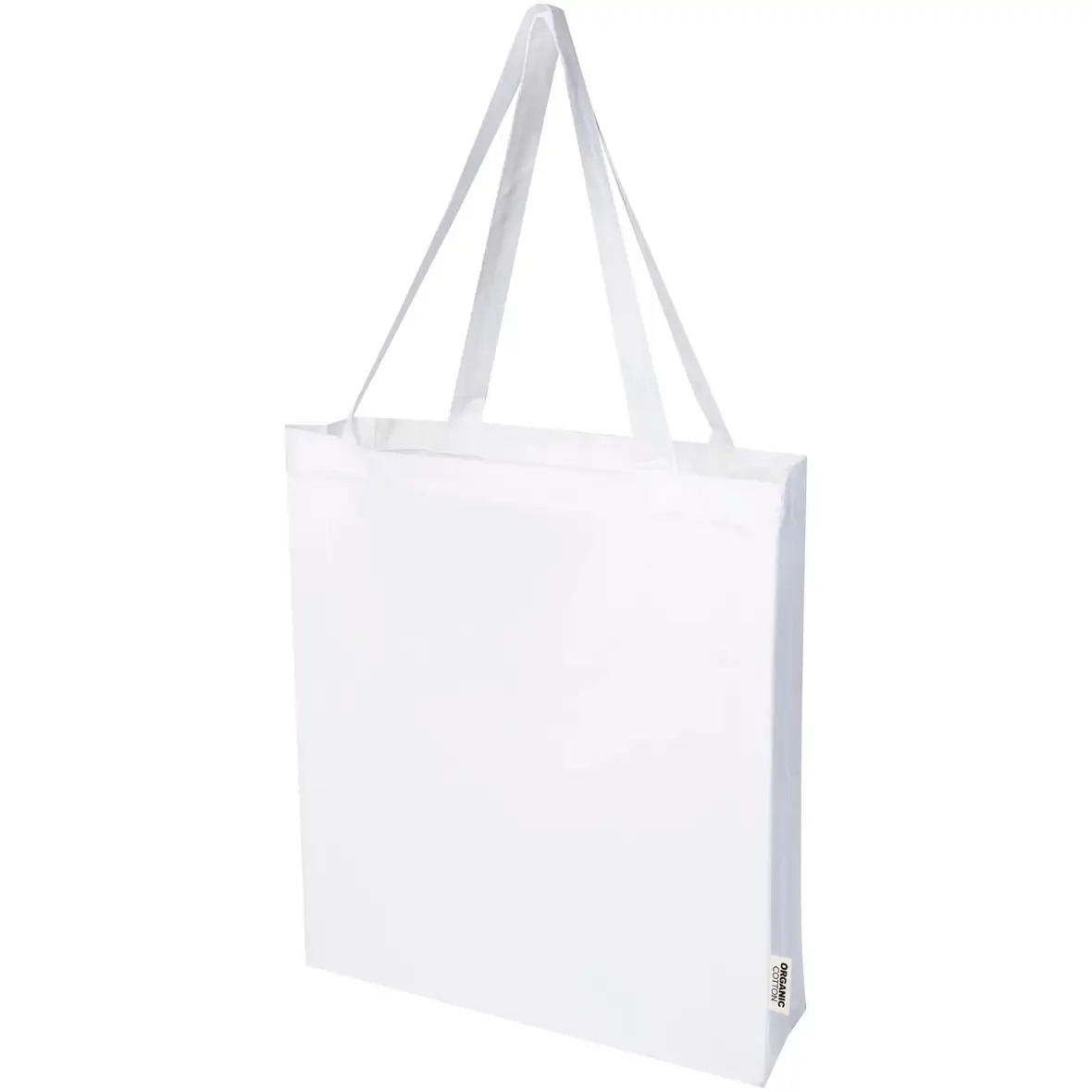 180 g/m² OCS Bio Tragetasche mit Seitenfalten 14L – Ansicht 1
