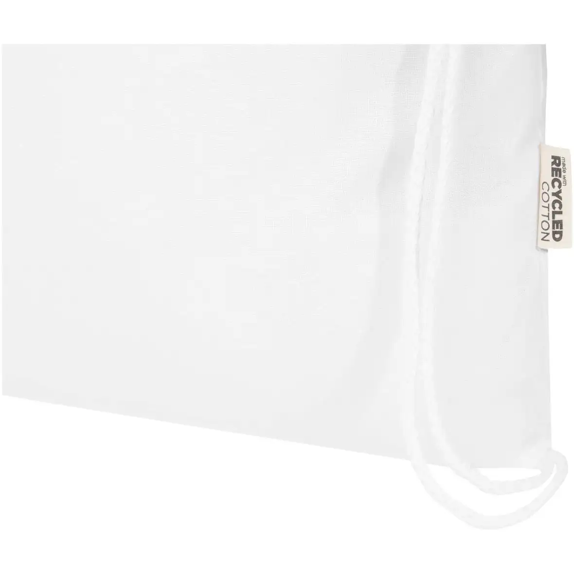 180 g/m² Sportbeutel aus GRS recycelter Baumwolle 5L – Ansicht 4