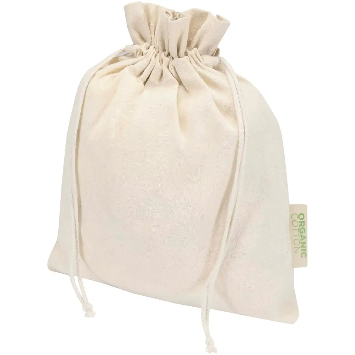 140 g/m² OCS Bio Zuziehbeutel – 30 × 25 cm – Ansicht 1