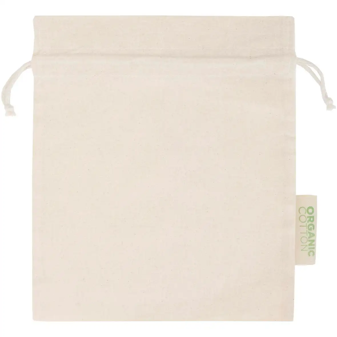 140 g/m² OCS Bio Zuziehbeutel – 30 × 25 cm – Ansicht 2