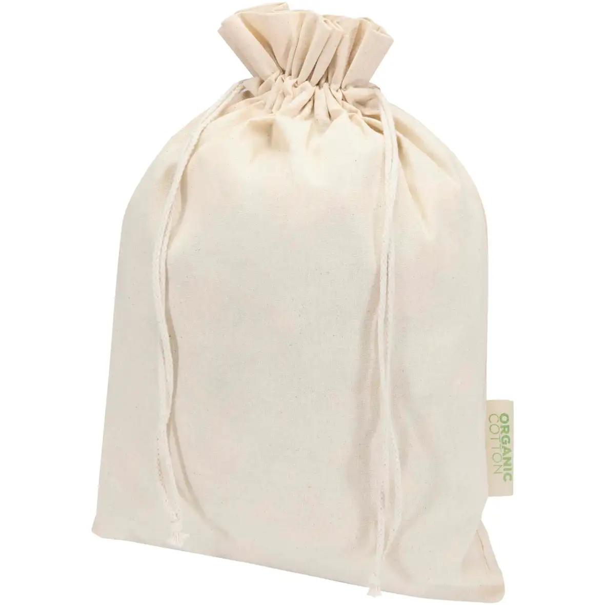 140 g/m² OCS Bio Zuziehbeutel – 42 × 30 cm – Ansicht 1