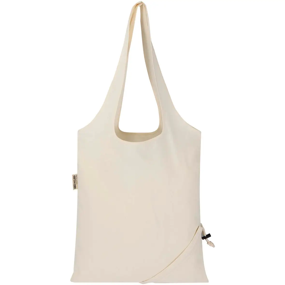 140 g/m², GRS-zertifizierte, faltbare Baumwoll Tragetasche, 7 l – Ansicht 9