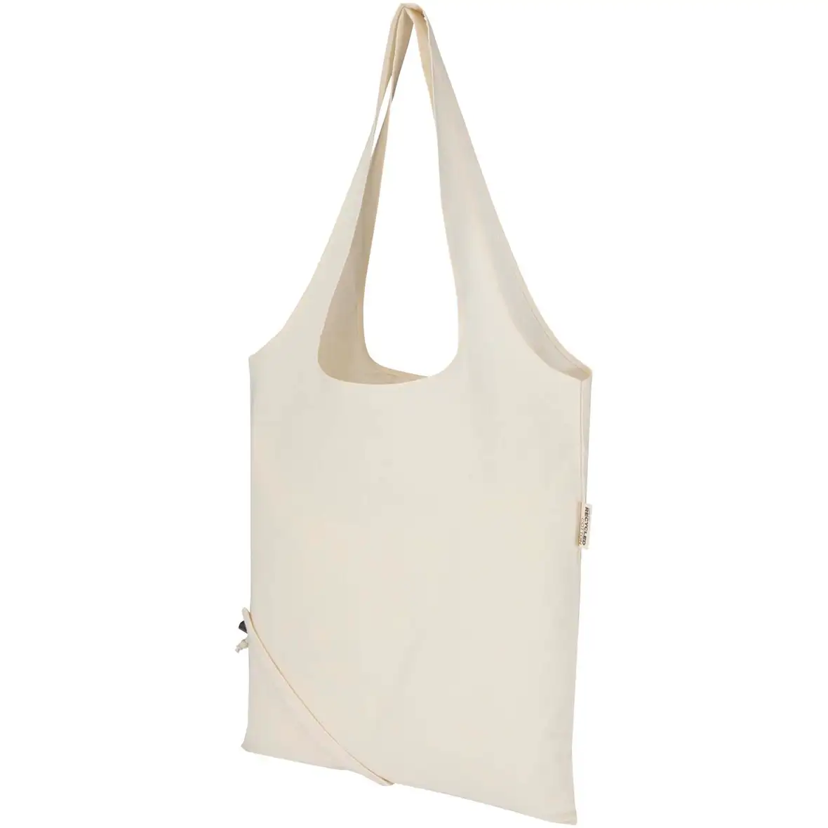 140 g/m², GRS-zertifizierte, faltbare Baumwoll Tragetasche, 7 l – Ansicht 10